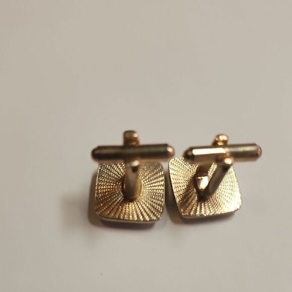 Gold and Black Cufflinks - Picture 3 of 8